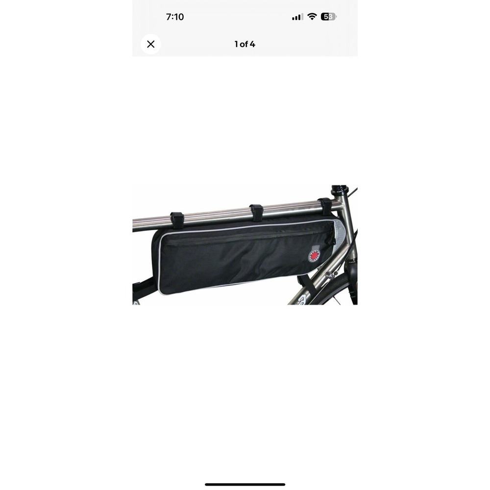 Banjo Brothers Bicycle Frame Pack - 3.3L - Black - Large 01071 Storage Bag